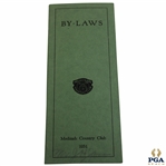 1931 Medinah Country Club By Laws Booklet
