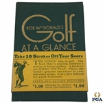 Golf At A Glance The Pocket Pro By Bob Mcdonald Booklet