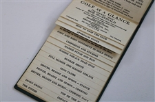 Golf At A Glance The Pocket Pro' By Bob Mcdonald Booklet