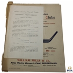 Mills Patent Standard Aluminum Golf Clubs Catalogue