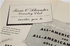 1943 Tam O Shanter All American Golf Tournaments Poster