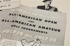 1943 Tam O Shanter All American Golf Tournaments Poster