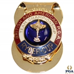 1975 Ryder Cup at Laurel Valley Gold Tone Money Clip 