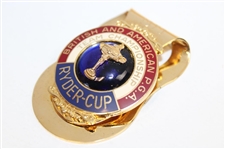 1975 Ryder Cup at Laurel Valley Gold Tone Money Clip 