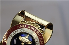 1975 Ryder Cup at Laurel Valley Gold Tone Money Clip 