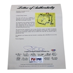 Arnold Palmer Signed Undated Masters Embroidered Flag PSA/DNA #P14231