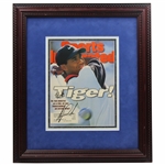 Tiger Woods & Caddy Fluff Signed 1996 Sports Illustrated Magazine Cover FULL BAS #