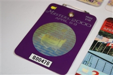 Seven (7) 2000's Masters Tournament SERIES Badges - 2000, 2003-2004 & 2006-2009