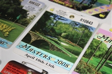 Seven (7) 2000's Masters Tournament SERIES Badges - 2000, 2003-2004 & 2006-2009