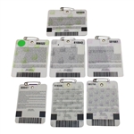 Seven (7) 2000's Masters Tournament SERIES Badges - 2000, 2003-2004 & 2006-2009