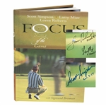Simpson, Mize, Roberts Signed 'Focus The Name Of The Game' Book JSA ALOA