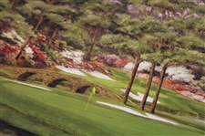 Masters Amen Corner Canvas Print w/Facsimile 'Arnold Palmer Masters Champion' 1/1 Color Proof 
