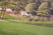 Masters Amen Corner Canvas Print w/Facsimile 'Arnold Palmer Masters Champion' 1/1 Color Proof 
