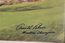 Masters Amen Corner Canvas Print w/Facsimile 'Arnold Palmer Masters Champion' 1/1 Color Proof 