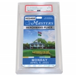 2021 Masters Tournament Berkmans Place Monday Badge #H01468 PSA NM-MT 8 - Pop 1