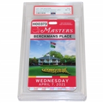 2021 Masters Tournament Berkmans Place Wednesday Badge #H00373 PSA NM-MT 8 - Pop 1