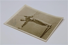 Horton Smith Signed Post Swing Photo w/Inscription JSA ALOA