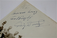 Craig Wood Signed Photo Teeing Off Inscribed 'To Herman Lang' JSA ALOA