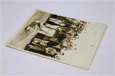 Craig Wood Signed Photo Teeing Off Inscribed 'To Herman Lang' JSA ALOA