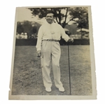 Walter Hagen Signed Oversize Photo Personalized To Herman Lang JSA ALOA