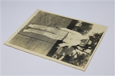 Walter Hagen Signed Oversize Photo Personalized 'To Herman Lang' JSA ALOA