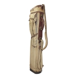 Vintage Atlantic Canvas & Leather Par Golf Bag 