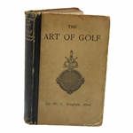 1892 The Art Of Golf 2nd Edition Book by Sir W.G. Simpson 