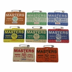 Eight (8) 1970's Masters Tournament SERIES Badges - 1970-1971, 1973-1974 & 1976-1979