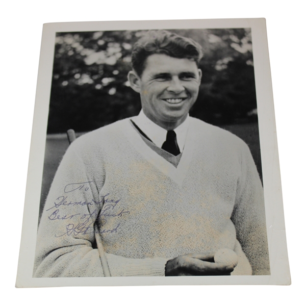 Henry Picard Signed Photo Personalized To Herman Lang JSA ALOA