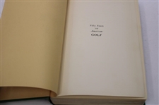 1936 1St Ed 'Fifty Years Of American Golf' By H. B. Martin