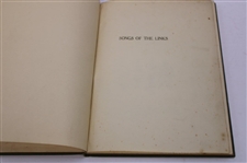 1919 'Songs Of The Links' 1st Ed Book by Roberts Risk