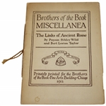 1935 'The Links Of Rome' By Payson Wild And Bert Taylor
