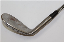 Greg Norman's Personal Used Unmarked Wedge with Lead Tape on Back