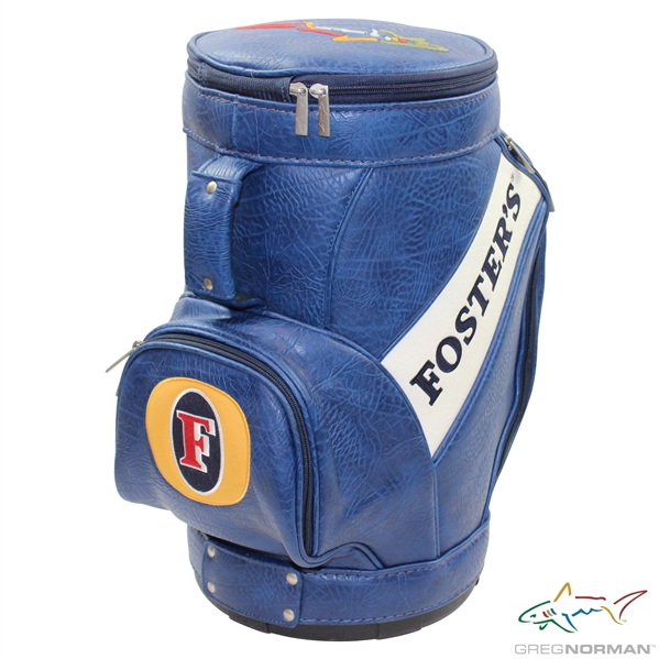 Greg Norman Shark Logo Fosters Vibrant Blue Den Golf Bag