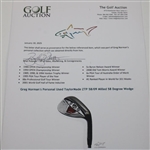 Greg Norman's Personal Used TaylorMade ZTP 58/09 Milled 58 Degree Wedge