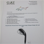 Greg Norman's Personal Used Titleist Vokey Design 48 Degree Wedge with Lead Tape