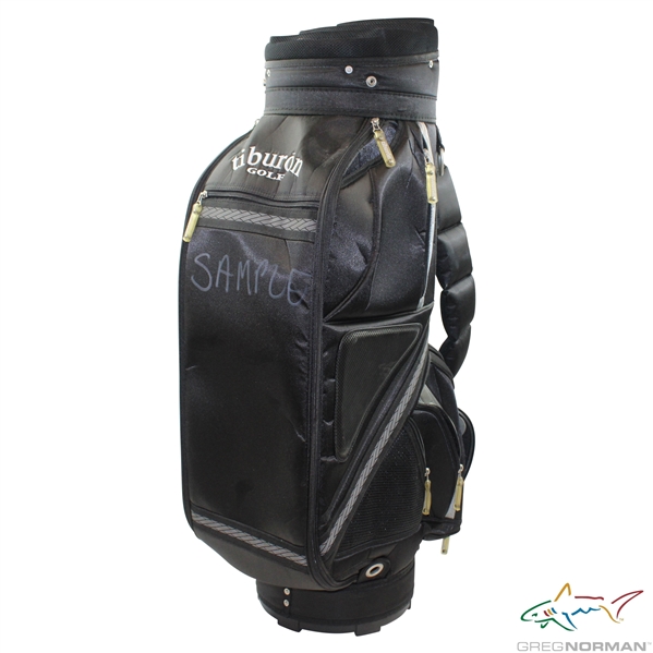 Greg Normans Personal Tiburon Golf Sample Full Size Black Golf Bag