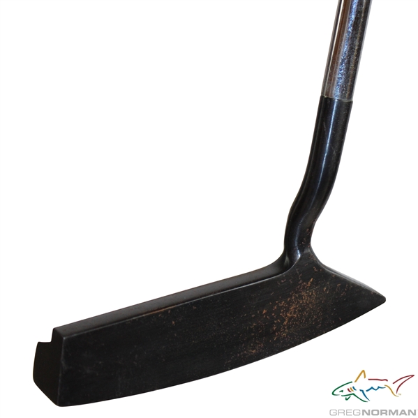 Greg Normans Personal Unmarked Black Blade Putter w/RG Grip