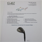 Greg Norman's Personal Used '52' Unmarked Wedge