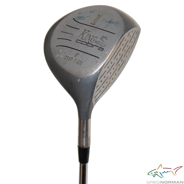 Greg Normans Personal King Cobra 9 Degree Deep Face Driver w/Writing