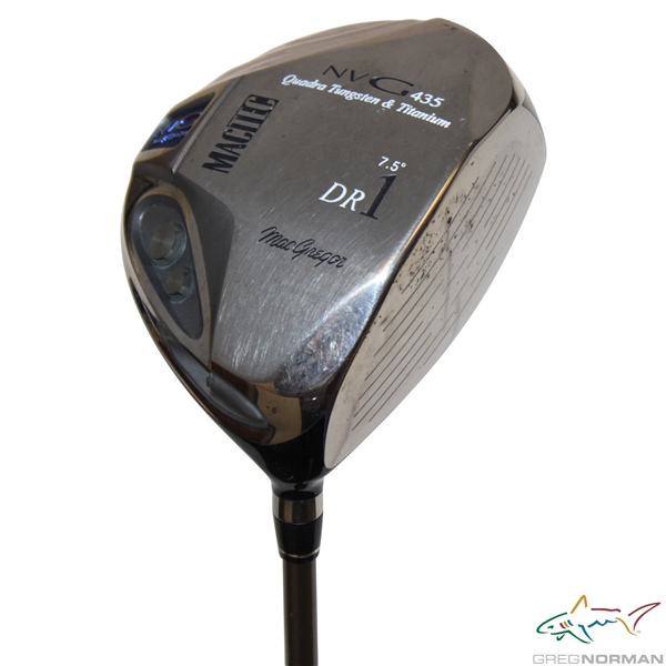 Greg Normans Personal NVG 435 Macgregor MacTec Dual B Titanium 7.5 Degree Driver