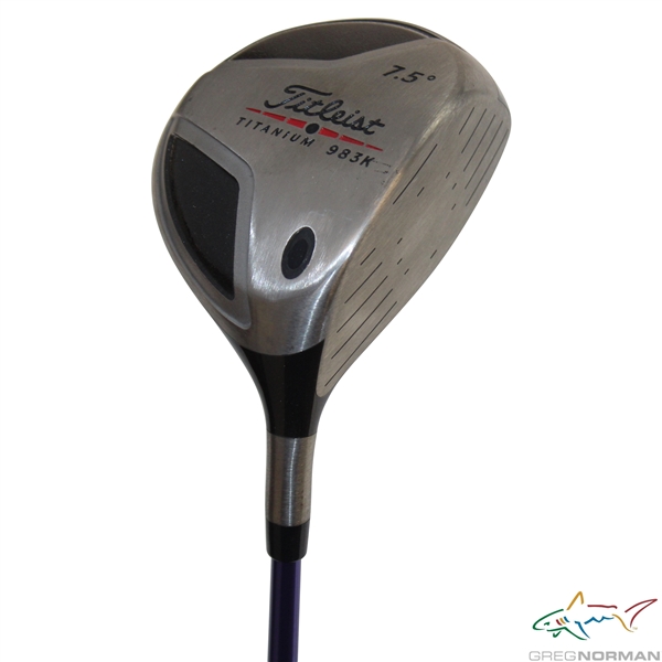 Greg Normans Personal Titleist Titanium 983K 7.5 Degree Driver