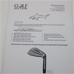 Greg Norman's Personal Jack Nicklaus Macgregor Muirfield 20th Pitching Wedge