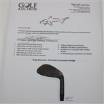 Greg Norman's Personal Unmarked Wedge