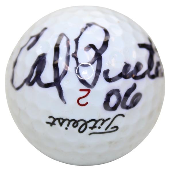 Calvin Peete Signed Titleist Logo Golf Ball with 06 JSA ALOA