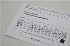 2023 US Open at Los Angeles CC Contestant's Unused Official Scorecard