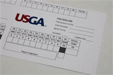 2023 US Open at Los Angeles CC Contestant's Unused Official Scorecard