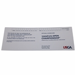 2023 US Open at Los Angeles CC Contestant's Unused Official Scorecard