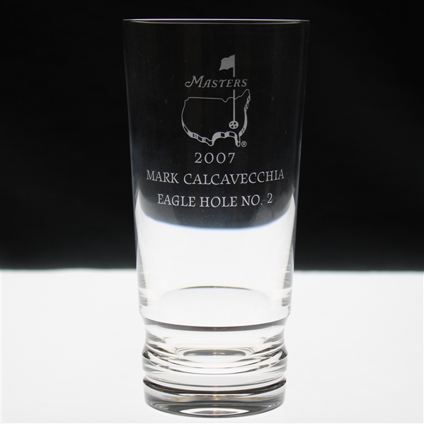 Mark Calcavecchias 2007 Masters Tournament Hole No. 2 Steuben Crystal Eagle Glass