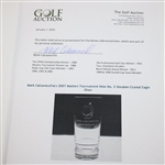Mark Calcavecchia's 2007 Masters Tournament Hole No. 2 Steuben Crystal Eagle Glass